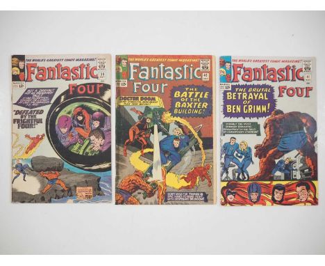 FANTASTIC FOUR #38, 40, 41 (3 in Lot) - (1965 - MARVEL) - Second and third team appearances of the Frightful Four and second 