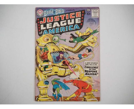 BRAVE AND THE BOLD #29 - (1960 - DC) - "Challenge of the Weapons Master!" - Second team appearance of the Justice League of A