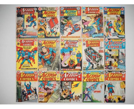 ACTION COMICS #413, 414, 415, 416, 417, 418, 419, 420, 421, 422, 423, 424, 425, 426, 427 (15 in Lot) - (1972/1973 - DC) - Inc