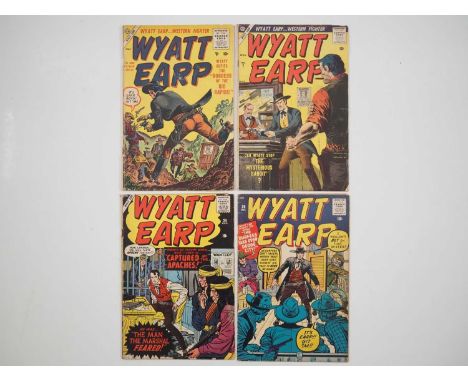 WYATT EARP #4, 7, 24, 26 (4 in Lot) - (1956/1959 - ATLAS) - "Robbers of the Rio Rapids!", "The Mysterious Bandit", "Captured 