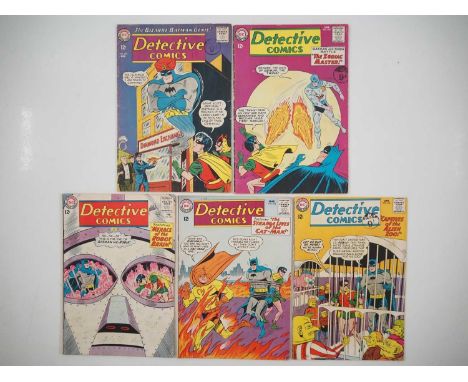 DETECTIVE COMICS #322, 323, 324, 325, 326 (5 in Lot) - (1963/1964 - DC) - Includes the first appearance of Zodiac Master + ap