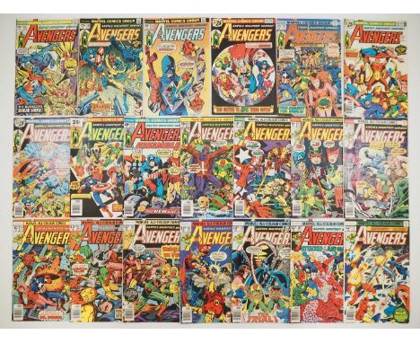 AVENGERS #143 to 162 (20 in Lot) - (1976/1977 - MARVEL - US &amp; UK Price Variant) - Includes the first appearance of Patsy 