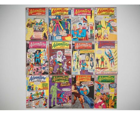 ADVENTURE COMICS #348, 349, 350, 351, 352, 353, 354, 355, 356, 357, 358, 359 (12 in Lot) - (1966/1967 - DC) - Includes the or