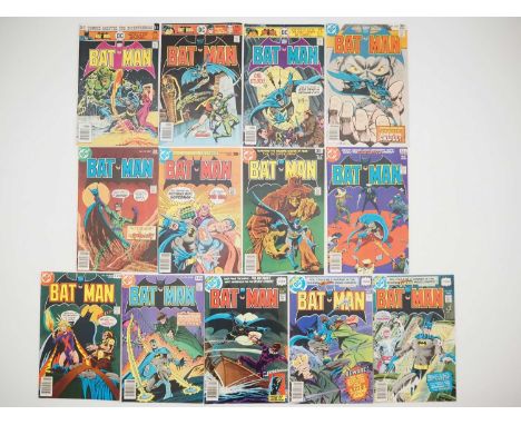 BATMAN #277, 279, 280, 289, 292, 293, 296, 297, 299, 302, 306, 307, 308 (13 in Lot) - (1976/1979 - DC) - Includes the first a