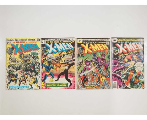 UNCANNY X-MEN #96, 97, 98, 99 (4 in Lot) - (1975/1976 - MARVEL - UK Price Variant) - Fourth appearance of the 'New X-Men' - F