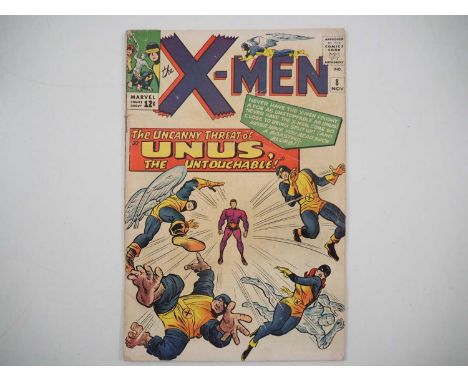 X-MEN #8 - (1964 - MARVEL) - The first appearance of Unus the Untouchable + first time Iceman appears to be comprised of ice 