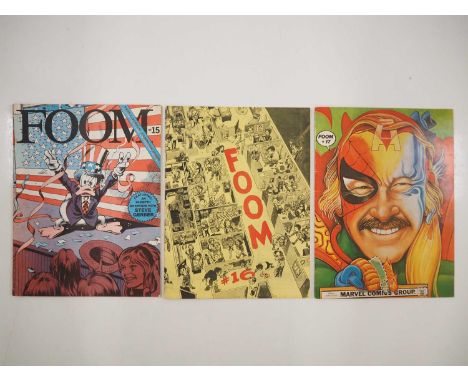FOOM #15, 16, 17 (3 in Lot) - (1976/1977 - MARVEL) - Includes a preview appearance of Captain Britain, first preview appearan