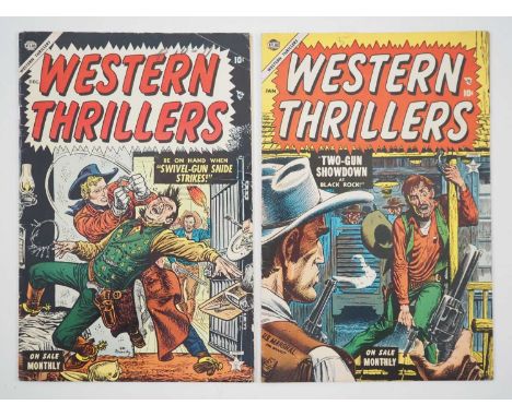 WESTERN THRILLERS #2 &amp; 3 (2 in Lot) - (1954/1955 - ATLAS) - "Swivel-Gun Snide Strikes!" &amp; "Two-Gun Showdown at Black 