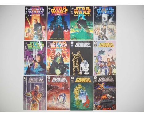 STAR WARS: DARK EMPIRE #1 to 6 + STAR WARS: DROIDS #1 to 6 (12 in Lot) - (1991/1994 - Dark Horse) - Complete sets which inclu