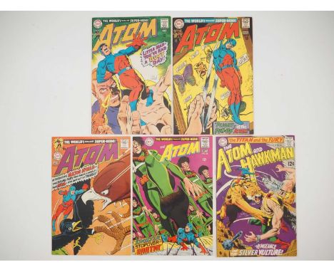 ATOM AND HAWKMAN/ATOM #34, 35, 37, 38, 39 (5 in Lot) - (1967/1968 - DC) - HIGH GRADE - Includes the first appearance of Major