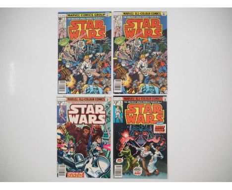 STAR WARS #2, 2, 3, 4 (4 in Lot) - (1977 - MARVEL - US &amp; UK Price Variant) - Includes the first appearances in story of O