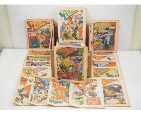 2000 AD PROGS #3, 6-13, 15, 16, 18-34, 36, 38-52, 55-61, 63, 64, 69, 73, 75, 76, 80, 81, 83, 85-92, 95-97, 99 (72 in Lot) - (