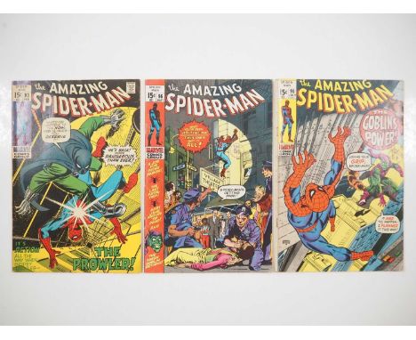 AMAZING SPIDER-MAN #93, 96, 98 (3 in Lot) - (1971 - MARVEL) - Includes the first appearance of Arthur Stacy + features an ant