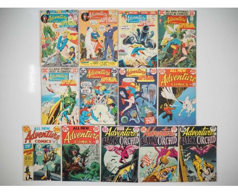 ADVENTURE COMICS #418 to 430 (13 in Lot) - (1972/1973 - DC) - Includes the end of the Supergirl run + the first appearance, c
