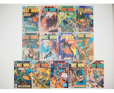 BATMAN #309, 310, 311, 312, 313, 314, 315, 316, 317, 318, 319, 320, 321 (13 in Lot) - (1979/1980 - DC - UK Price Variant) - I