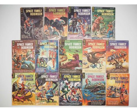 SPACE FAMILY ROBINSON #1, 2, 3, 4, 5, 6, 7, 8, 9, 10, 11, 12, 13, 14 (14 in Lot) - (1962/1965 - GOLD KEY) - Unbroken run of t