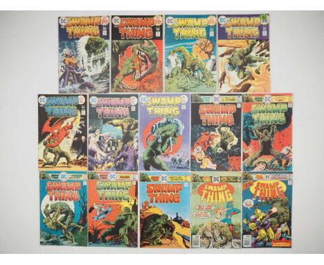 SWAMP THING 11 to 24 (14 in Lot) - (1974/1976 - DC) - Unbroken run of the final 14 issues of the first series with cover art 