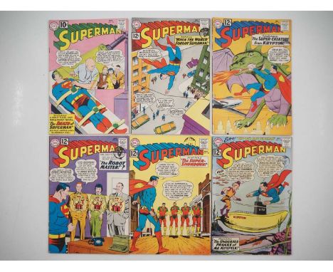 SUPERMAN #149, 150, 151, 152, 153, 154 (6 in Lot) - (1961/1962 - DC) - Includes the last 10 Cent Issue + the first appearance