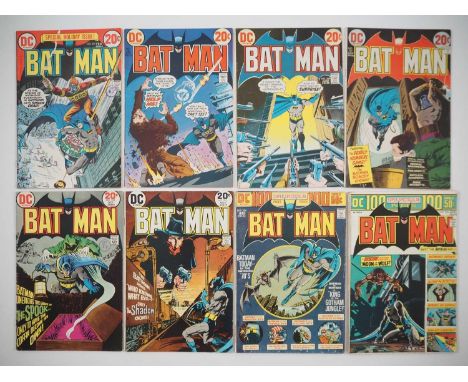 BATMAN #247, 248, 249, 250, 252, 253, 254, 255 (8 in Lot) - (1973/1974 - DC) - Includes the first appearance of Anthony Lupus