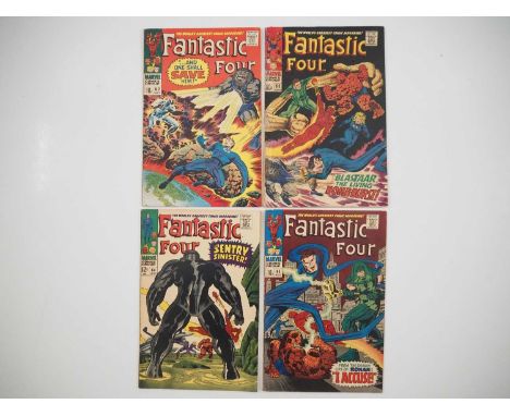 FANTASTIC FOUR #62, 63, 64, 65 (4 in Lot) - (1967 - MARVEL - US &amp; UK Price Variant) - Includes the first appearances of R