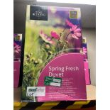 3 X THE FINE BEDDING COMPANY 4.5 TOG SPRING DUVETS RRP £75 EACH EBR