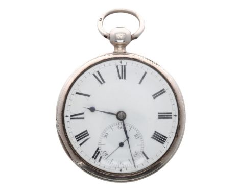 Early 19th century silver fusee lever pocket watch, London 1816, early lever movement with Savage 2 pin, signed Purvis, Londo
