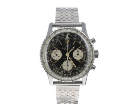 Breitling Navitimer chronograph stainless steel gentleman's bracelet watch, ref. 806, circa 1966, serial no. 1086xxx, circula