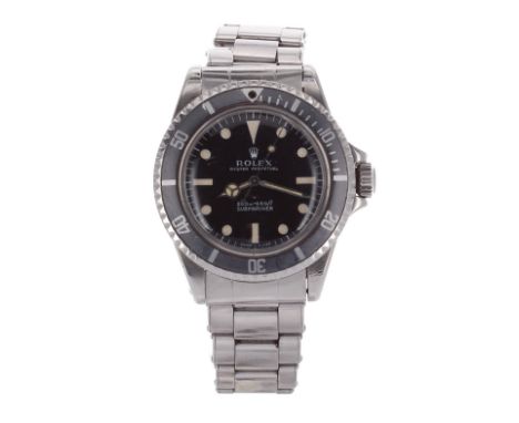 Rolex Oyster Perpetual Submariner (metres first) stainless steel gentleman's bracelet watch, ref. 5513, circa 1968, serial no
