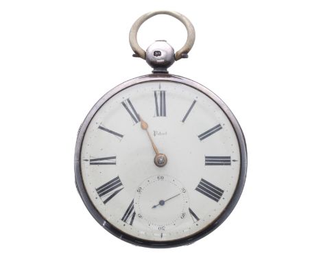 Early Victorian silver fusee lever pocket watch, Birmingham 1841, the movement signed H'y Jackson, Newcastle, no. 211, with p