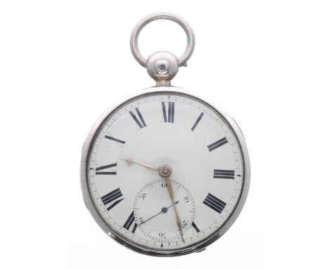 Good silver fusee lever pocket watch, Chester 1827, the movement signed Rob't Roskell, Liverpool, with Massey type escapement