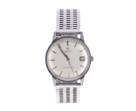 Omega Seamaster automatic stainless steel gentleman's bracelet watch, ref. 166.02, circa 1966, serial no.   24283494, silvere