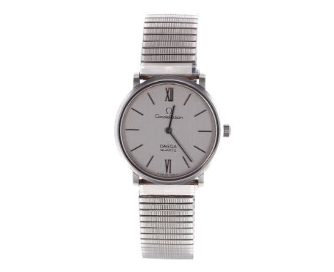 Omega Constellation Quartz stainless steel gentleman's bracelet watch, ref. 191 0032, circa 1975, serial no. 39723826, circul