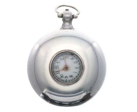 Early 19th century silver fusee verge half hunter pocket watch, London 1811, the movement signed Ephraim Carr, with pierced e