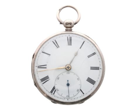 Victorian silver fusee lever pocket watch, London 1849, the movement signed David Ross, Kirkcaldy, no. 46120, with plain bala