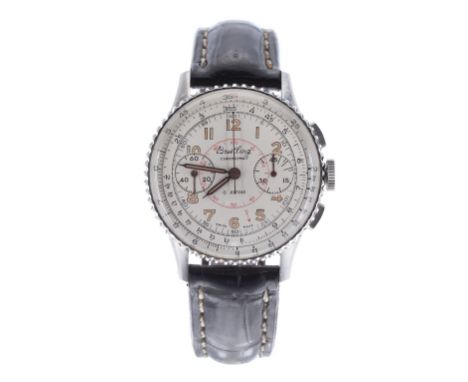 Breitling Chronomat chronograph stainless steel gentleman's wristwatch (Patent 217012), ref. 769, circa 1947, serial no. 695x