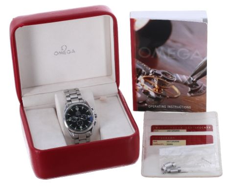 Omega Railmaster Aqua Terra Chronometer chronograph automatic stainless steel gentleman's bracelet watch, ref. 2512.52.00, ci