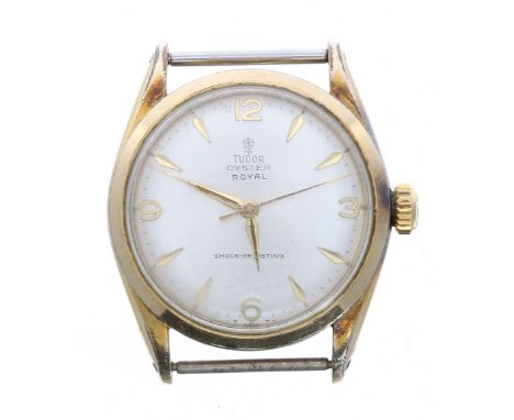 Tudor Oyster Royal gold plated and stainless steel gentleman's wristwatch, ref. 7934, circa 1963, serial no. 426263, silvered