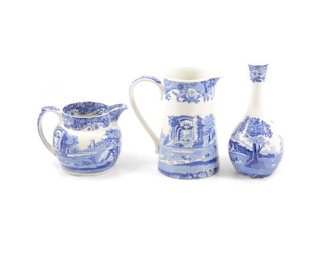 A collection of Spode Italian Garden dinner and other wares; and two Victorian lidded tureens, sauce ladles, etc.Qty: 5 boxes