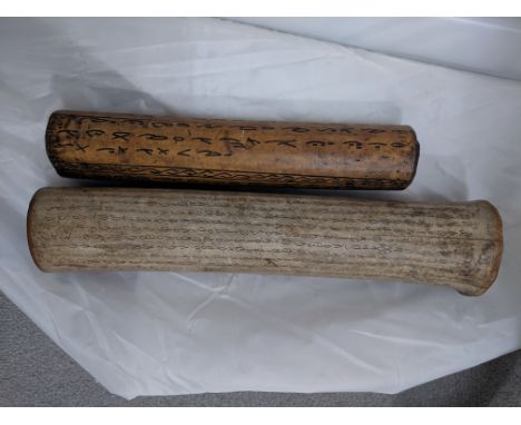 A pair of tribal arrow quivers