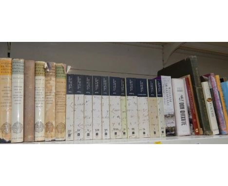 Mixed general literature, to include Literary Criticism and Historical works,  (one shelf).