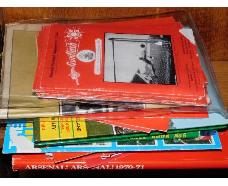 A collection of Arsenal Football memorabilia, to include copies of The Gun Flash Supporters Magazine from 1960's.