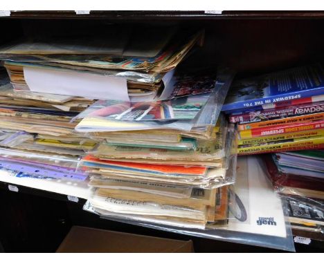 Speedway.- Newspaper articles, magazines, photographs, and other memorabilia related to Speedway, etc, most dating from 1970'