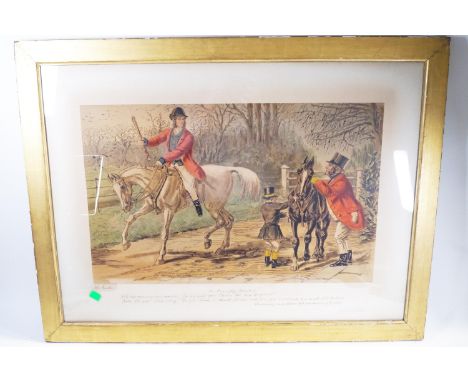 John Leech, A Friendly Mount, Lithograph, published by Thomas Agnew &amp; Sons, overall 69cm x 90.5cm, and another similar 72