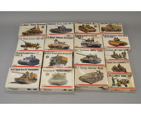 17 x Bandai 1:48 scale military model kits. Viewing recommended