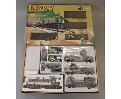 O Gauge. K-Lines. U.S Army diesel train set. VG In F box.