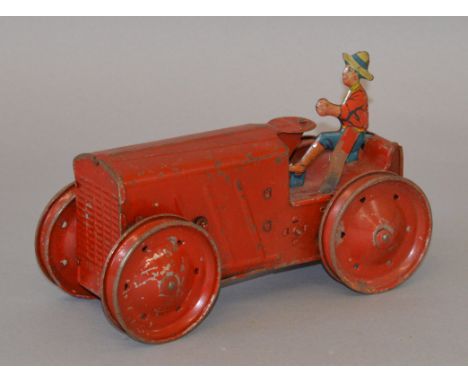 Scarce Tri-ang No.2 tractor. Largely complete. In working order.