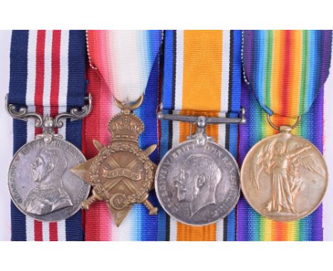 Great War 1916 Western Front George V Military Medal (M.M) Group of Four 8th Battalion Seaforth Highlanders, group consists o