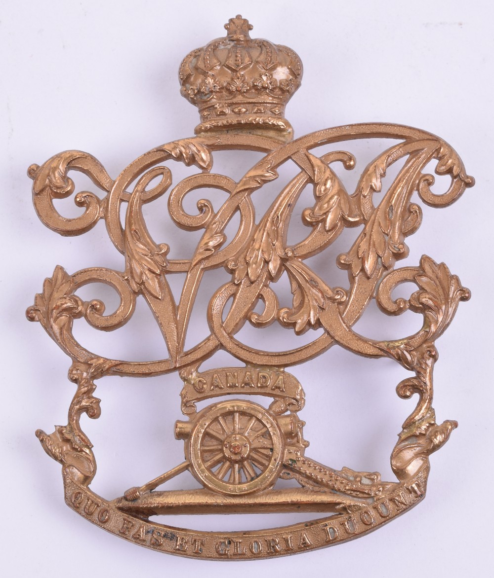 Victorian Royal Canadian Militia Artillery Helmet Plate, fine example ...