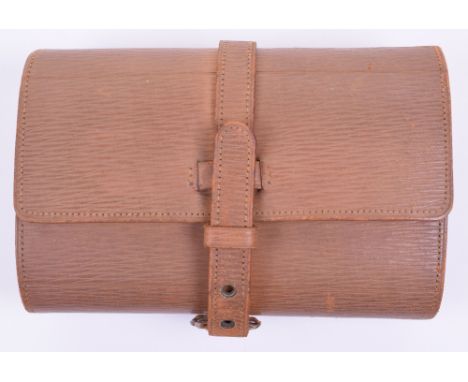 WW1 1916 Nurses Medical Kit, of brown leather with gilt tooled The Army & Navy makers details to the inside. Complete with ba