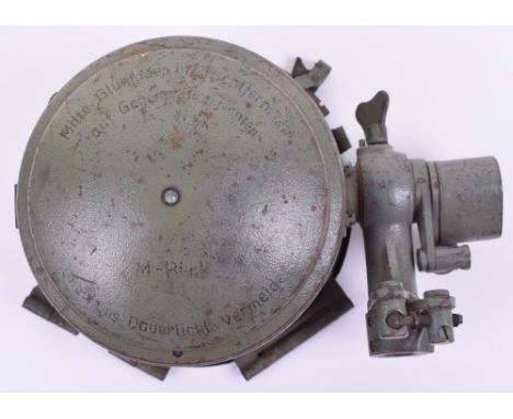 WW2 German Kriegsmarine Ships Night Indication Light, the metal casing painted in Battleship grey / green paint finish. Mirro
